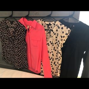 J. Crew multi colored silk top size 4